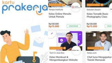 Cara Daftar Pelatihan Online Kartu Pra Kerja Ini Penjelasan Soal