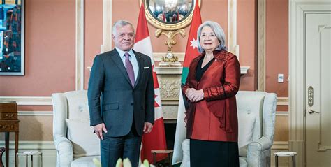 King meets Canada governor general | Jordan Times