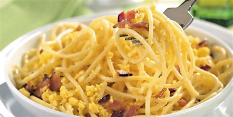 Espaguete à carbonara Macarrão Receitas