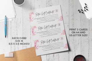 Retro Gift Certificate Template Canva Graphic By Snapybiz Creative