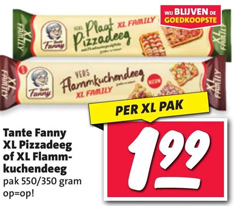 Tante Fanny XL Pizzadeeg Of XL Flammkuchendeeg Aanbieding Bij Nettorama