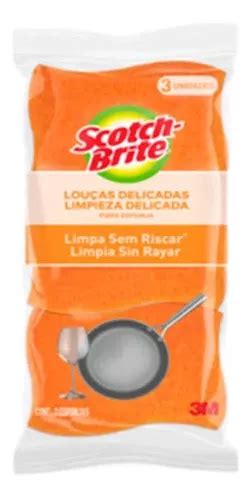 Esponja Cero Rayas X3 Naranja Scotch brite 3m Cuotas sin interés