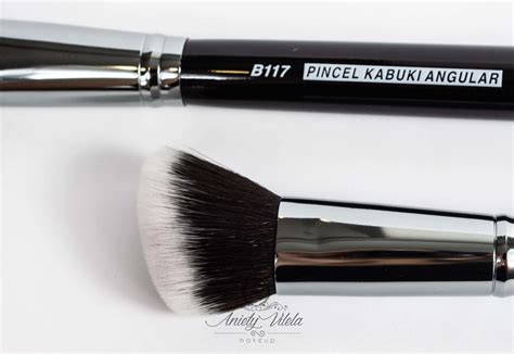 PINCEL KABUKI ANGULAR PARA BLUSH PROFISSIONAL MACRILAN B117 Aniety