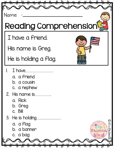 Reading comprehension for kindergarten 2 - stepsmine