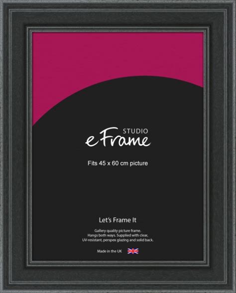 Traditional Groove Black Picture Frame 45 X 60cm Eframe