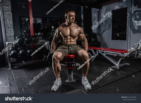 Portrait Handsome Sporty Man Naked Muscular Stock Photo Shutterstock