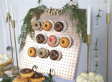 Donut Bar Donut Wall Diy Donuts Grad Party Decorations