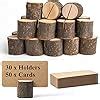 Amazon Wowoss Pcs Rustic Wooden Place Card Holders Pcs Kraft