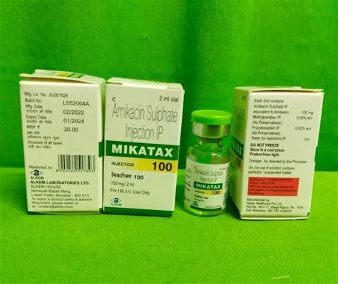 Mikatax Amikacin Sulphate Injection Ip At Rs Box Mumbai Id