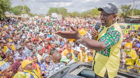 Live Dp Ruto Leading Kenya Kwanza Campaigns In Kikambuani Kangundo