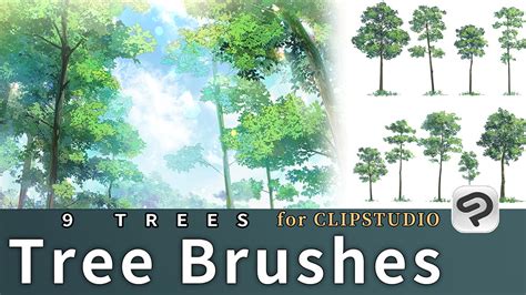 Artstation The Tree Brush For Clipstudiopaint9 Png Images Brushes