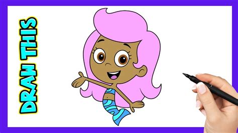 How To Draw Molly From The Bubble Guppies Youtube