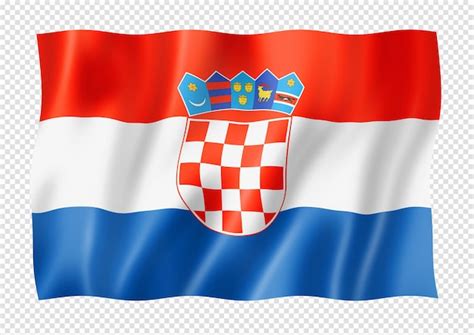 Premium Psd Croatian Flag Isolated On White