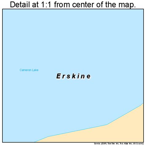 Erskine Minnesota Street Map 2719700