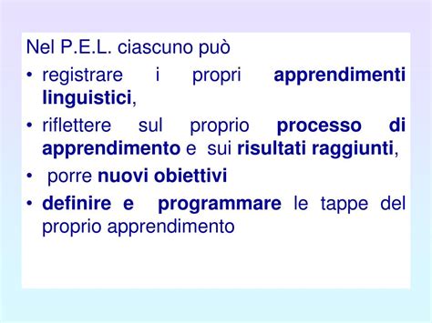 Ppt Verso Un Curricolo Plurilingue Il P E L Portfolio Europeo