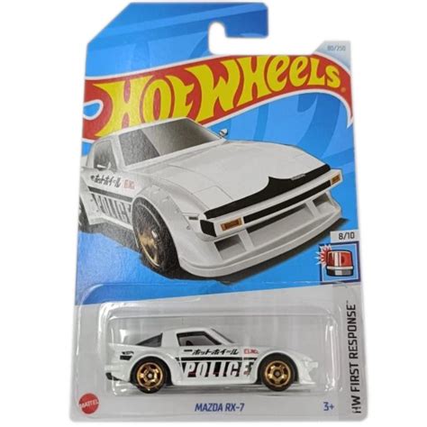 Mazda RX Miniatura Hot Wheels Police Policia Viatura Shopee Brasil