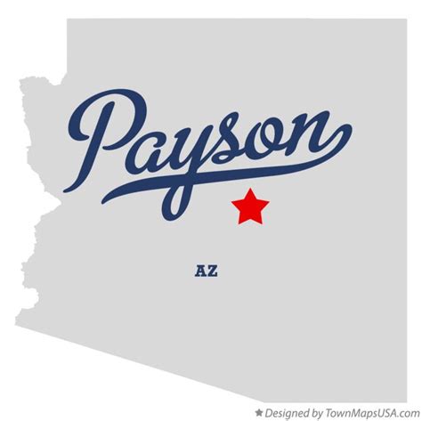 Map of Payson, AZ, Arizona