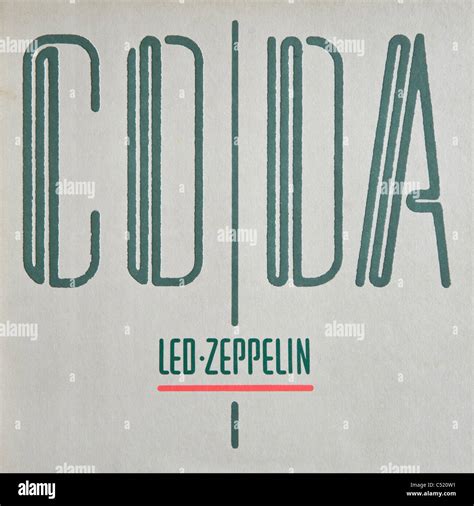 Cover of vinyl album Coda by Led Zeppelin released 1982 on Swan Song Records Stock Photo - Alamy