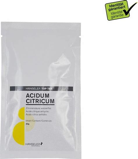 Top Ten Acidum Citricum In Dose X G In Der Adler Apotheke