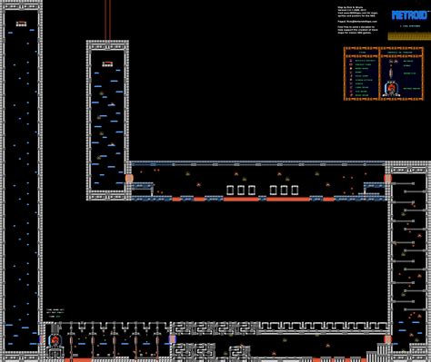 Metroid - Tourian - Nintendo NES Map