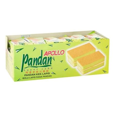 Jual Apollo Layer Cake Pandan 1box Isi 24pc Shopee Indonesia