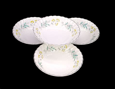 Set Of Johnson Brothers Jb Coupe Cereal Bowls Snowhite Regency