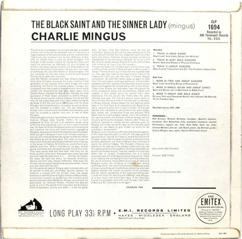 Charles Mingus The Black Saint And The Sinner Lady Impulse