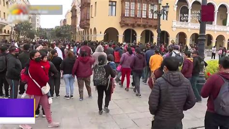 Se Registró Una Protesta En La Plaza Mayor A Menos De 24 Horas De Haber Sido Reabierta Infobae