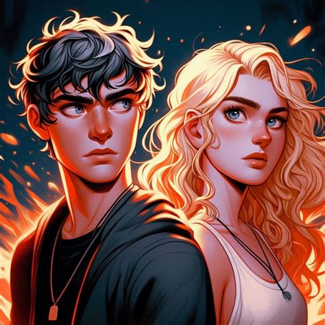 Percy Jackson Art Annabeth Chase Percabeth Em 2024 Casal