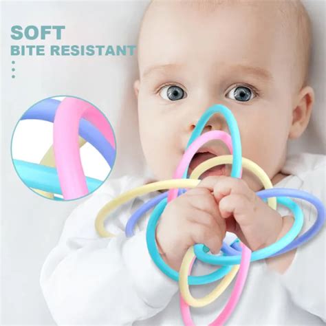 Manhattan Teether Glue Hand Grab Ball Baby Vision Training Ball Baby