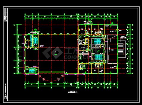 某总工会综合楼建筑cad施工设计详图室内节点图块土木在线