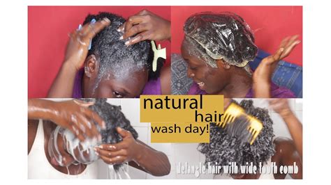 Natural Hair Wash Day Routine Youtube