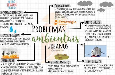 Mapa Mental Problemas Ambientais Urbanos Blog Descomplica Hot Sex Picture