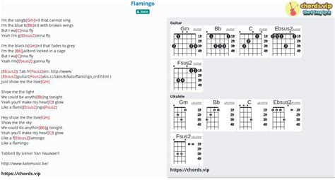 Chord Flamingo Tab Song Lyric Sheet Guitar Ukulele Chords Vip