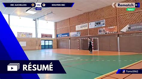 Club Des Handballeurs Auchellois Vs Douvrin Hbc Dt Masculine