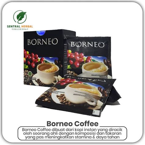 Jual Kopi Borneo Original Minuman Serbuk Kopi Gula Krimer Isi 5