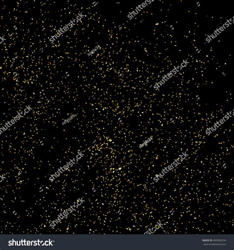 Gold Glitter Texture Isolated On Black Stock Vector Royalty Free