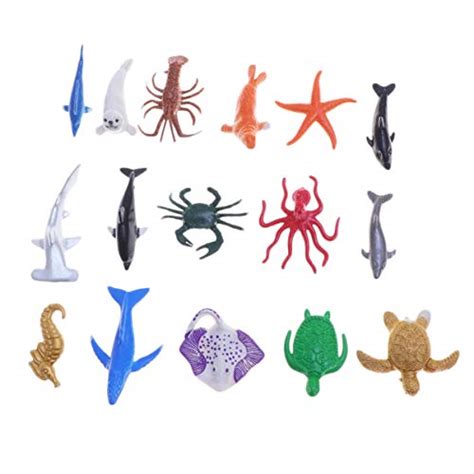 Toyvian Pe As De Animais Marinhos Do Oceano Mini Figuras De Animais