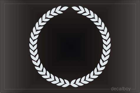 Laurel Wreath Decals Stickers Decalboy