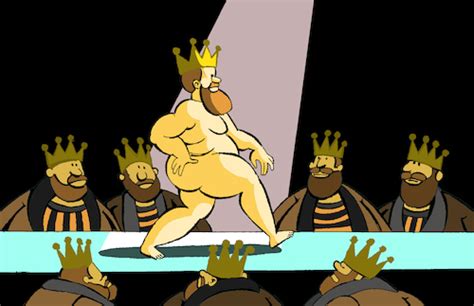 The King Is Naked By Berk Olgun Media Culture Cartoon TOONPOOL