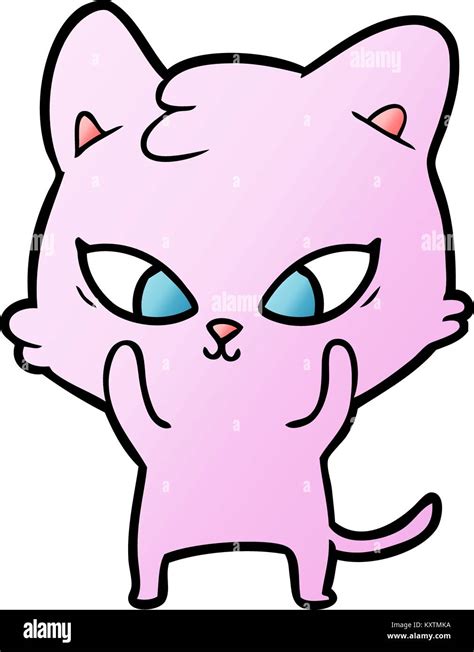 Cute Cartoon Cat Stock Vector Image And Art Alamy