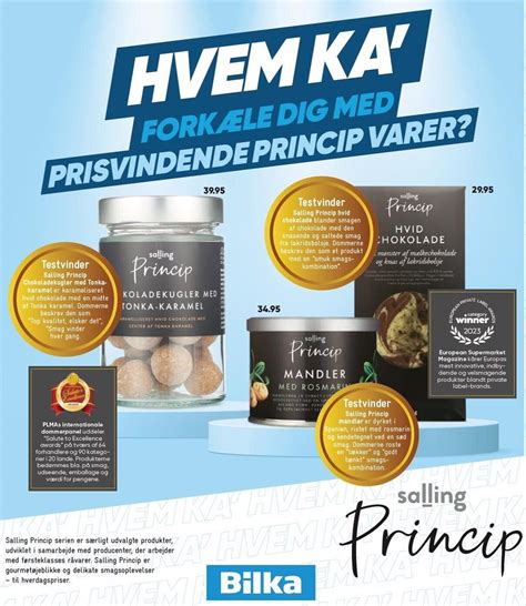 Hvem ka forkæle dig med prisvindende princip varer tilbud hos Bilka