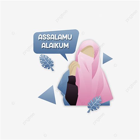 Assalamu Alaikum Hd Transparent Muslimah Assalamu Alaikum With Memphis