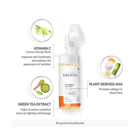 DermaEssentia Vitamin C Facewash With Natural Fruit AHAs 100ml