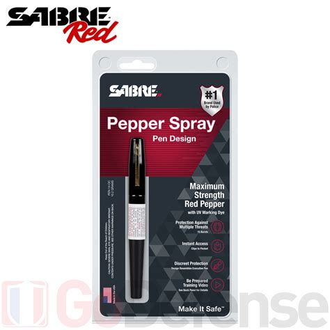 Stylo de défense Sabre red poivre OC 10 6 ml GoDefense