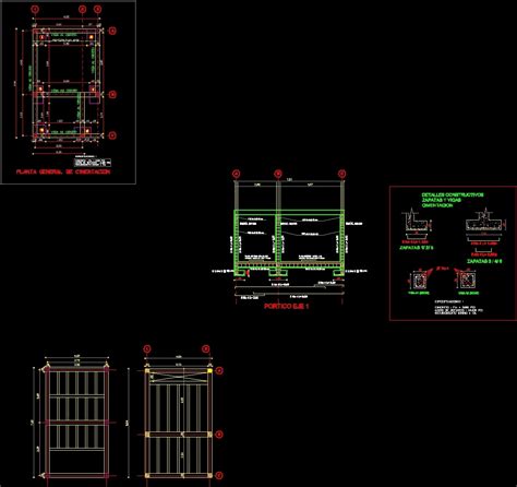 Plano Cimentacion Autocad