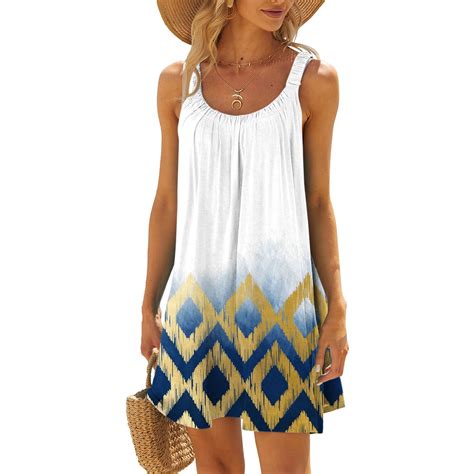 Up To 60 Off Ts Usmixi Womens Dresses Beach Holiday Loose Boho Tank