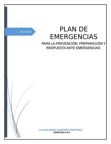 Prevencion Preparacion Y Respuesta ANTE Emergencias 18 12 LILIANA