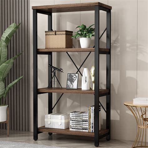 Ay Aoyuan Tier Bookshelf Solid Wood Bookcase Shelf Storage Organizer