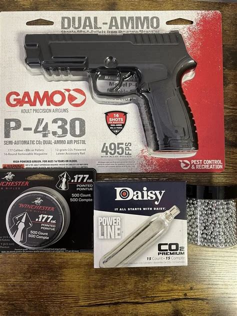 Gamo P Semi Auto Dual Ammo Fps Pellet Steel Bb Pistol Bundle At